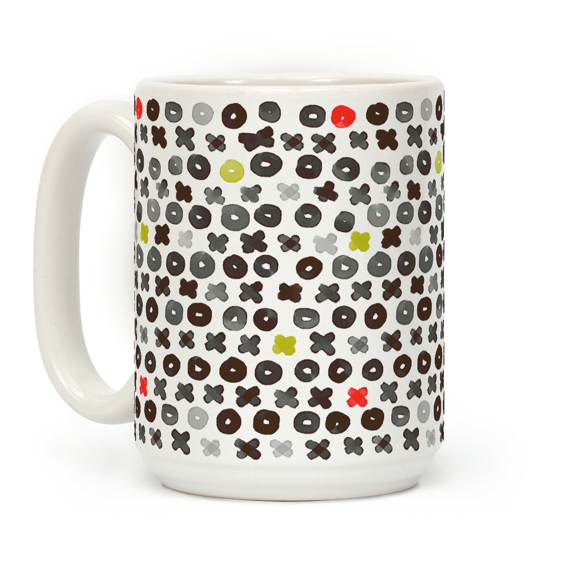 XOXO Hugs and Kisses Pattern Coffee Mug